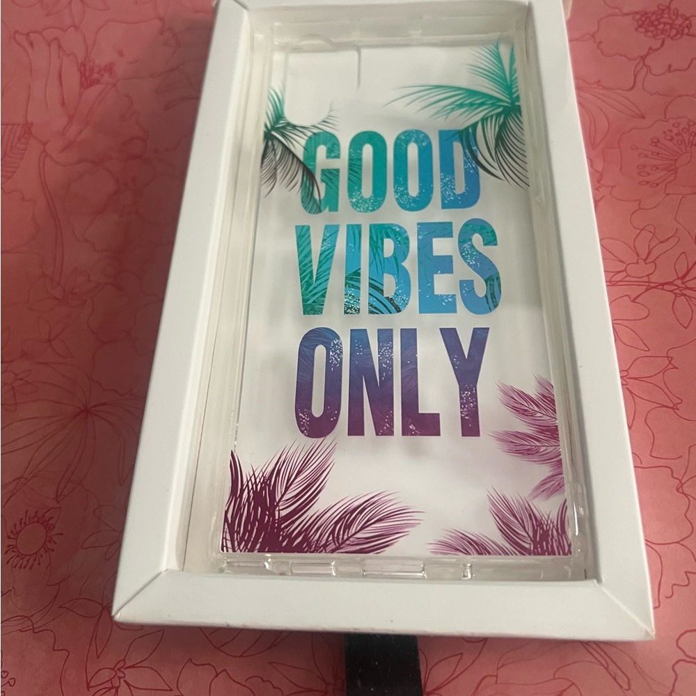 New Tropical'Good Vibes Only' Samsung Galaxy Phone Case